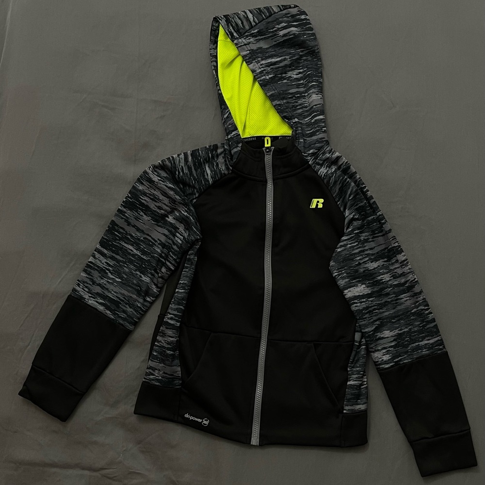Black Sweater Russell Drip Power for Teens age 10-12 years old